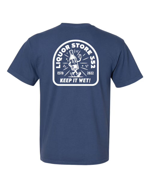 Navy Short Sleeve Pocket Front T-Shirt